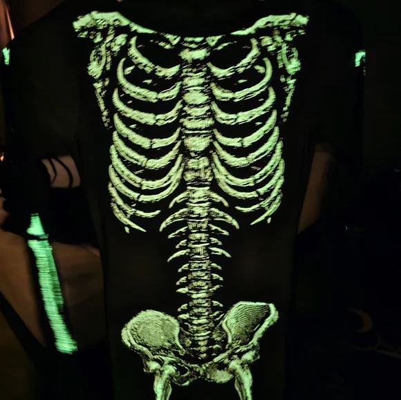 GLOW IN THE DARK SKELETON MAXI DRESS - Picture 8 of 8